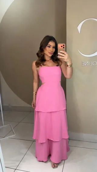 Vestido Camélia Rosé