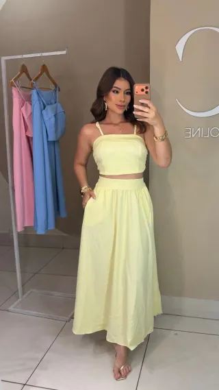 Conjunto Helena Amarelo