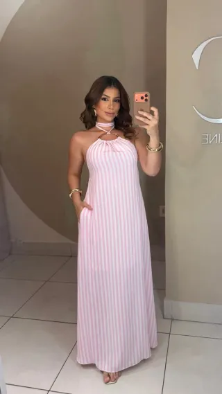 Vestido Isabela Rosé
